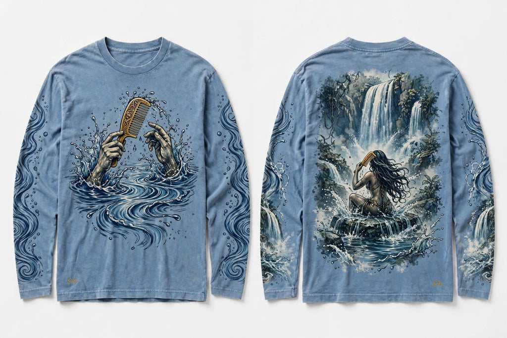 MYAL River Mumma Long Sleeve — Washed Powder Blue