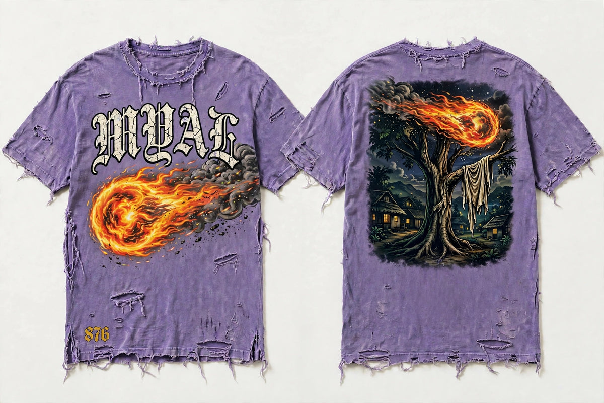 MYAL Ol' Higue Tee — Washed Lavender
