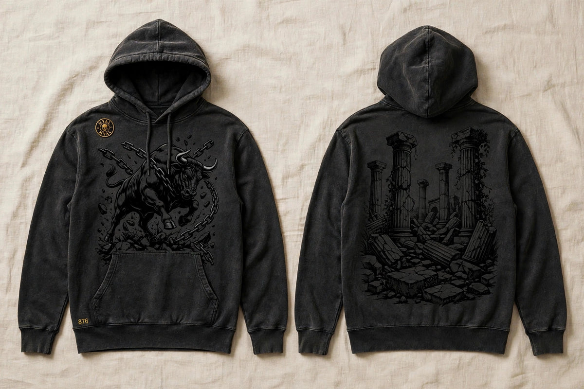 MYAL Rolling Calf Hoodie — Washed Moss