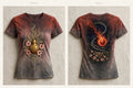 MYAL Ol' Higue Women's Fitted Tee — Ember Rose→Smoke Fade