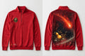 MYAL Ol' Higue Men's Quarter-Zip — Washed Scarlet