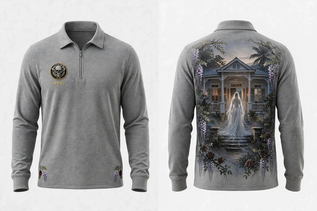 MYAL White Witch of Rose Hall Men's Quarter-Zip — Washed Ash