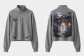 MYAL White Witch of Rose Hall Women's Quarter-Zip — Washed Ash