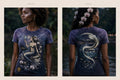 MYAL River Mumma Women's Fitted Tee — Orchid→Midnight Fade