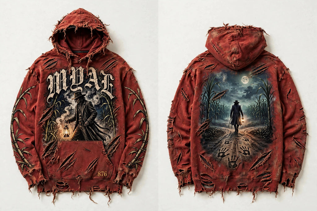 MYAL Three-Finger Jack Hoodie — Washed Rust