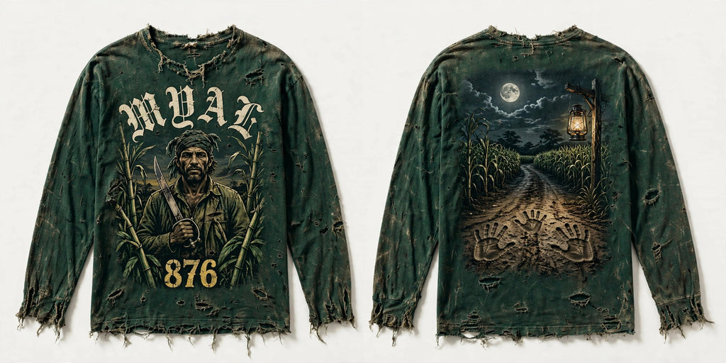MYAL Three-Finger Jack Long Sleeve — Washed Forest