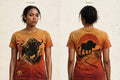 MYAL Rolling Calf Women's Tee — Ochre→Ember Sunset