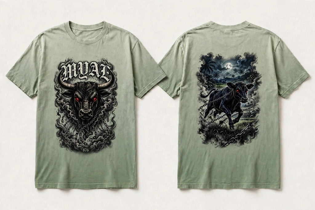 MYAL Rolling Calf Tee — Washed Ochre