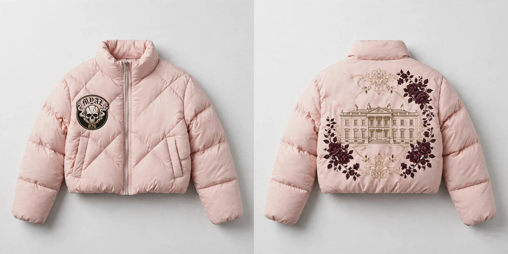 MYAL White Witch of Rose Hall Cropped Puffer Jacket
