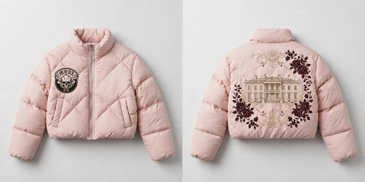 MYAL White Witch of Rose Hall Cropped Puffer Jacket