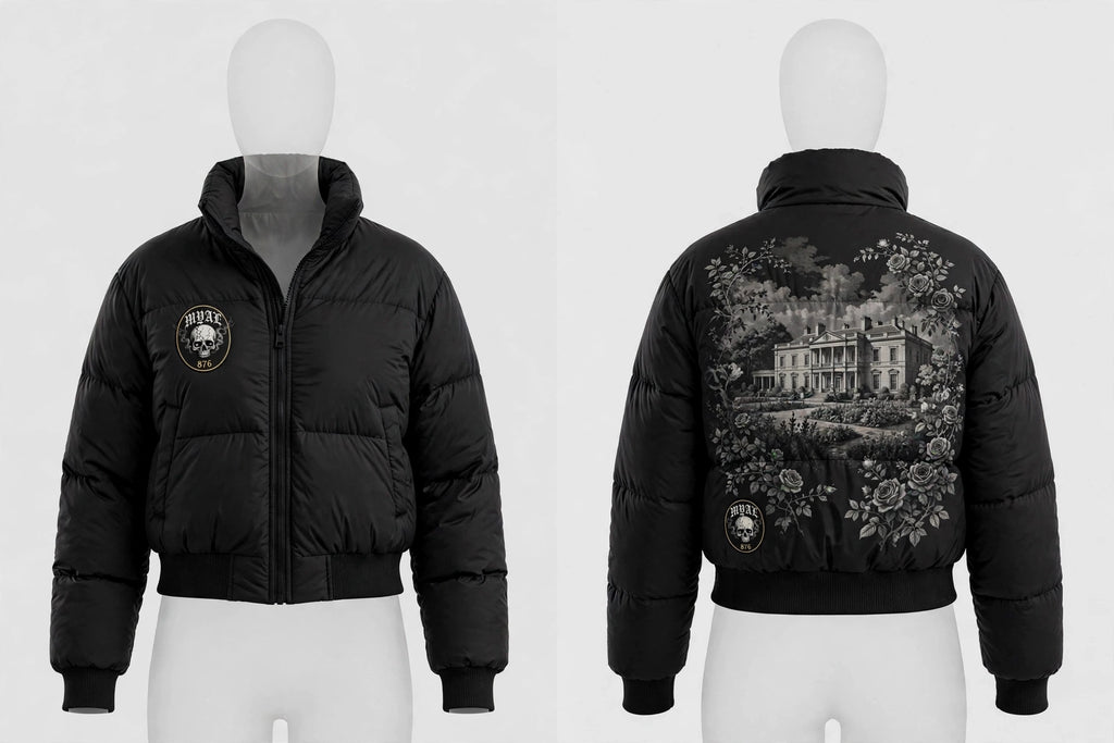 MYAL White Witch of Rose Hall Cropped Puffer Jacket