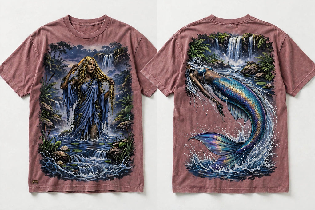 MYAL River Mumma Tee — Washed Periwinkle