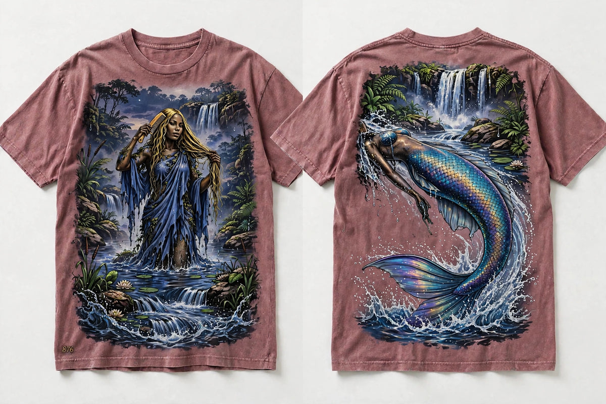 MYAL River Mumma Tee — Washed Periwinkle