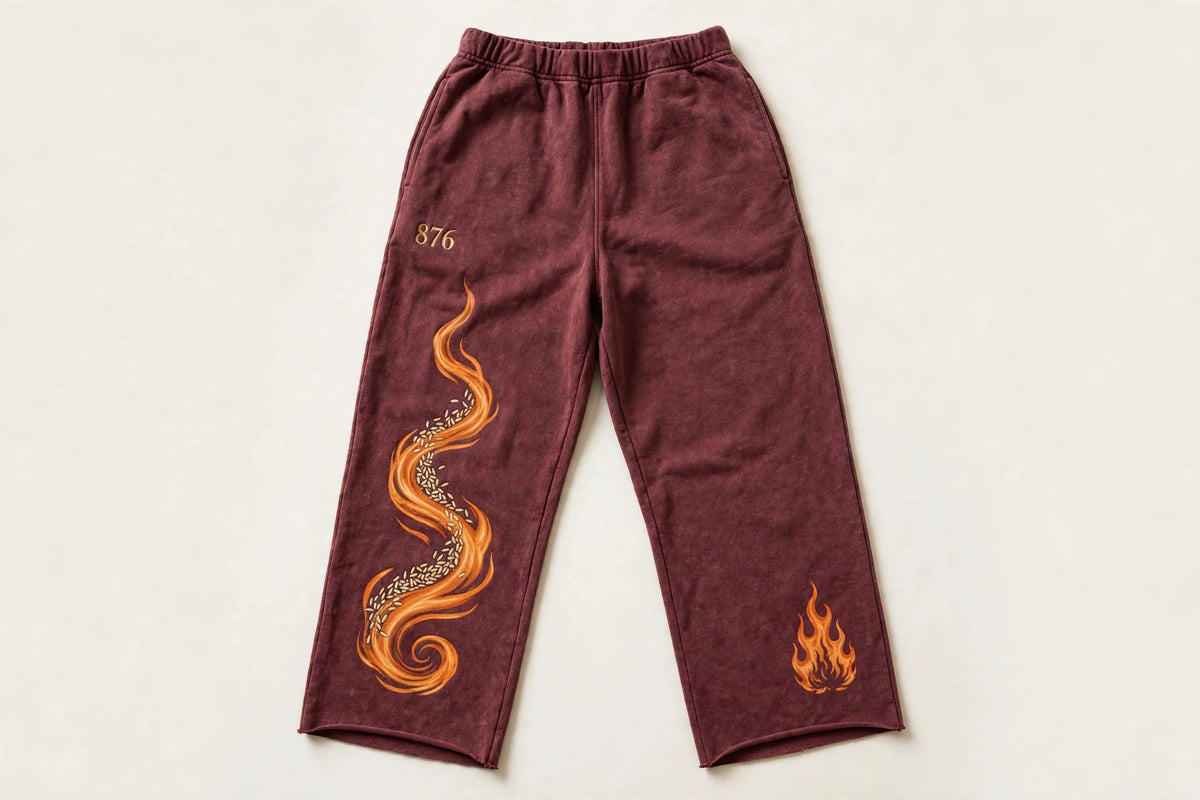 MYAL Ol' Higue Open-Hem Sweatpants — Washed Taupe