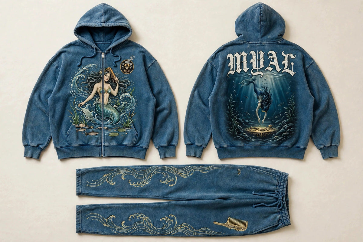 MYAL River Mumma Tracksuit Set — Washed Petrol