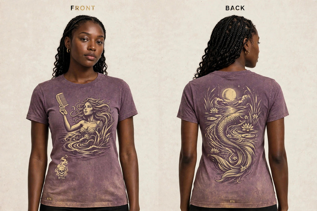 MYAL River Mumma Women's Tee — Lagoon→Gold