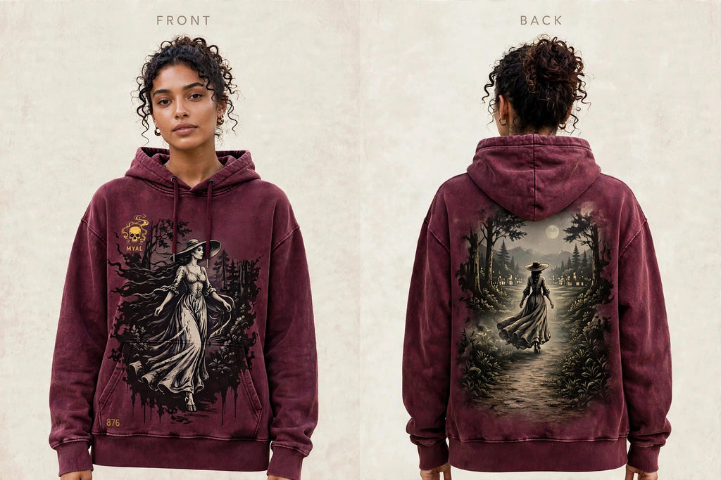 MYAL La Diablesse Women's Hoodie — Washed Blackberry