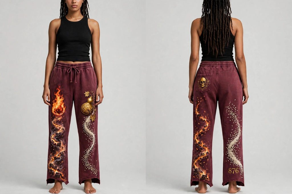 MYAL Ol' Higue Women's Open-Hem Sweatpants — Washed Smoked Mauve