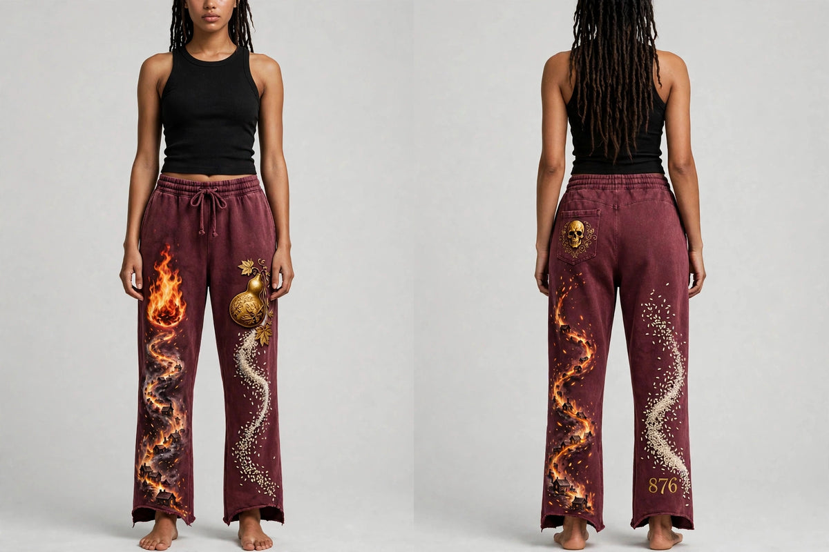 MYAL Ol' Higue Women's Open-Hem Sweatpants — Washed Smoked Mauve