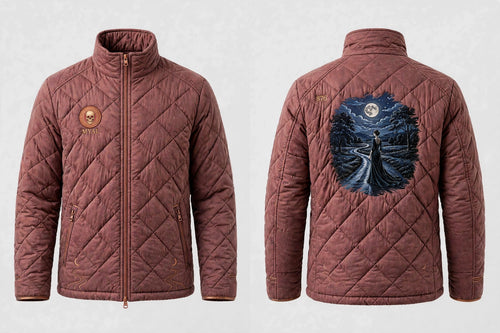 MYAL La Diablesse Men's Puffer Jacket — Washed Damson