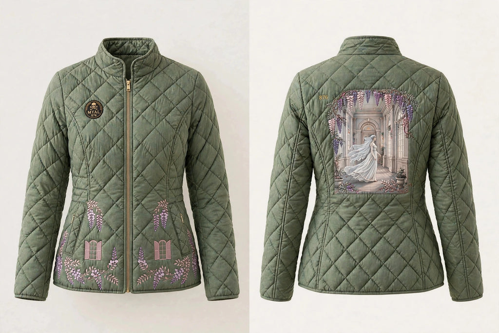 MYAL White Witch of Rose Hall Women's Puffer Jacket — Washed Ash