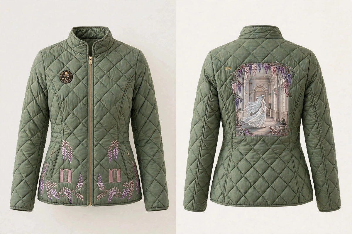 MYAL White Witch of Rose Hall Women's Puffer Jacket — Washed Ash